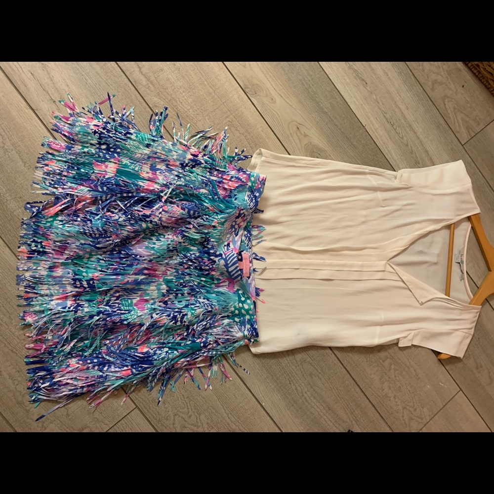 Lily Pulitzer fringe skirt